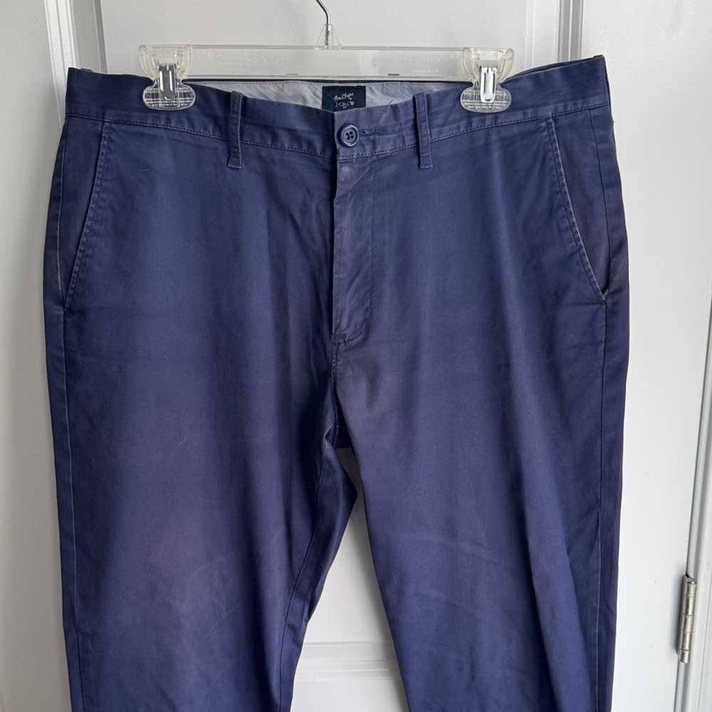 Men's J Crew Navy Pants Flex Chino 34X32